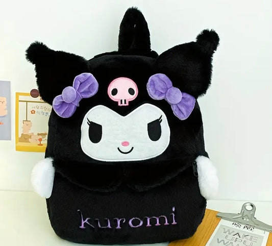 Kuromi Fluffy backpack