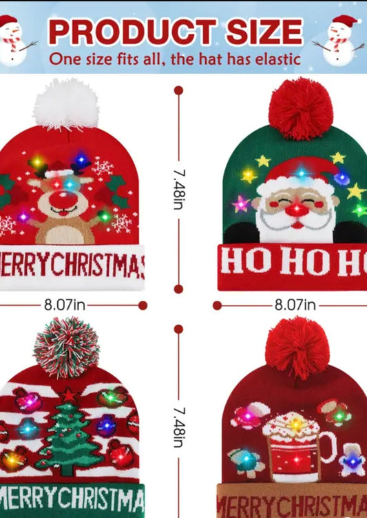 LED Christmas beanie