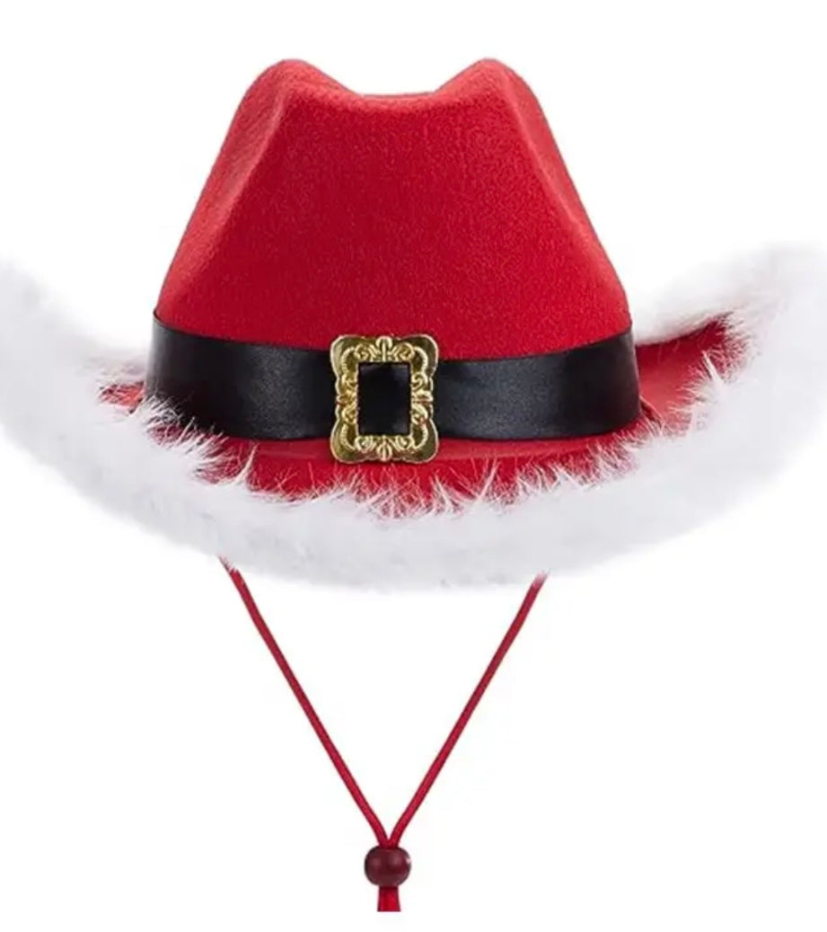 Christmas Cowboy hat
