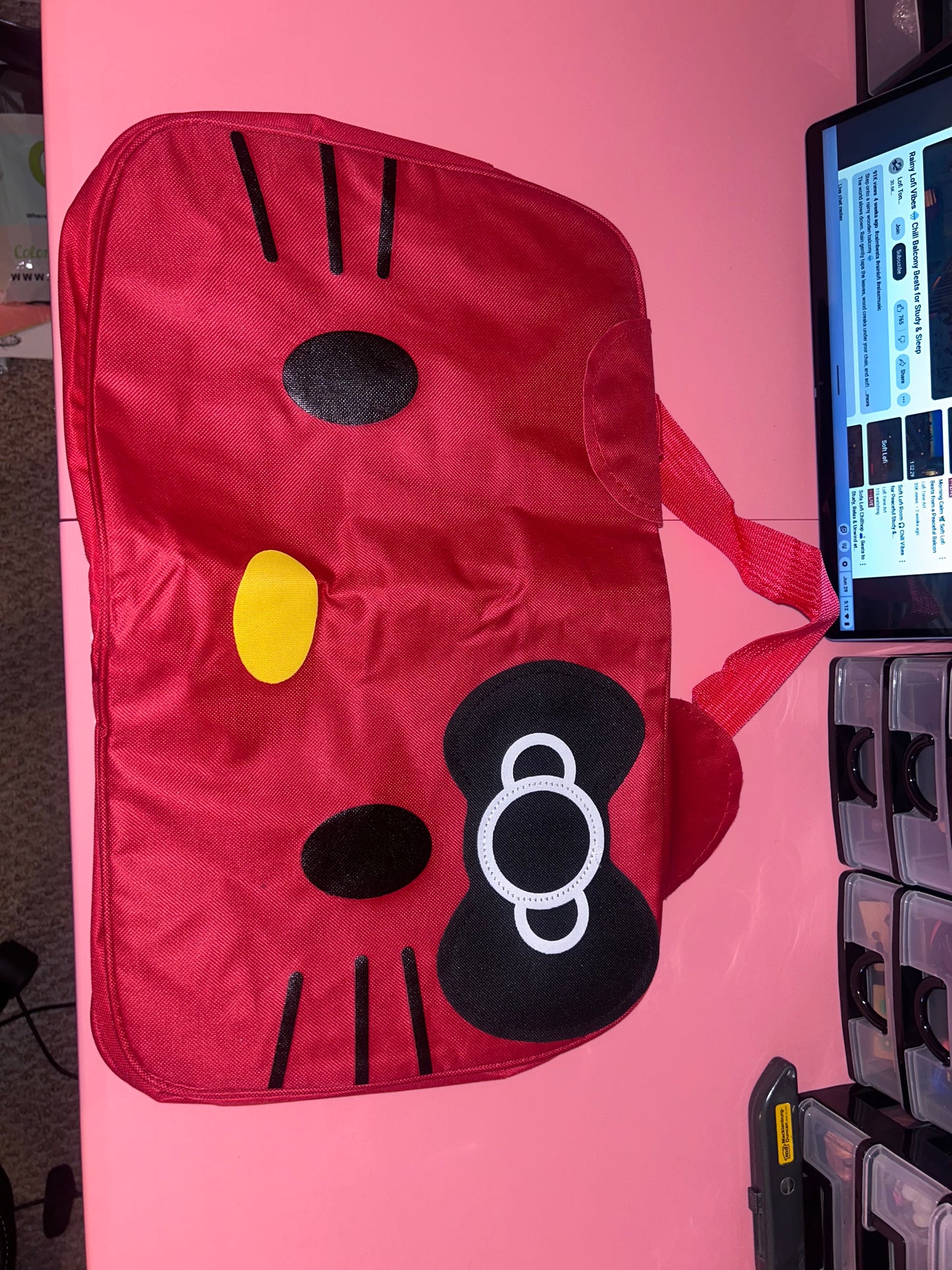 Hello Kitty inspired Travel bag