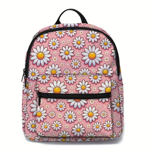 Pink daisy Backpack